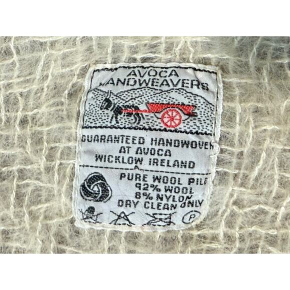 Avoca Handweavers Cozy Shawl Wrap Small Lap Blanket Blue Wool 36" Square Ireland - Picture 6 of 9